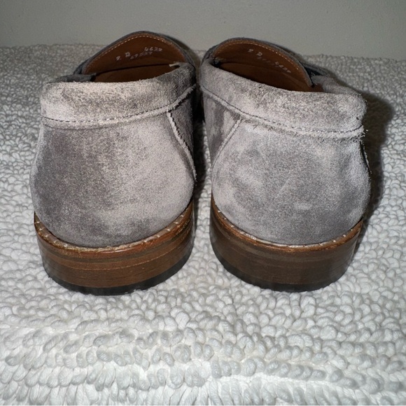 EUC! Allen Edmonds Dylan Penny Loafer Gray Suede Men’s Size 9 D - Picture 7 of 11